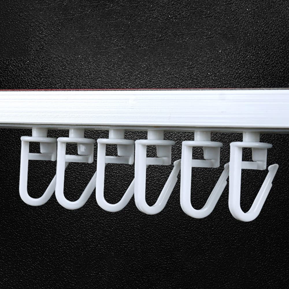 125 Ganci Per Tende Scorrevoli - Per Binari, Pieghevoli, Bianchi, Di Plastica Durevole - Foto 10