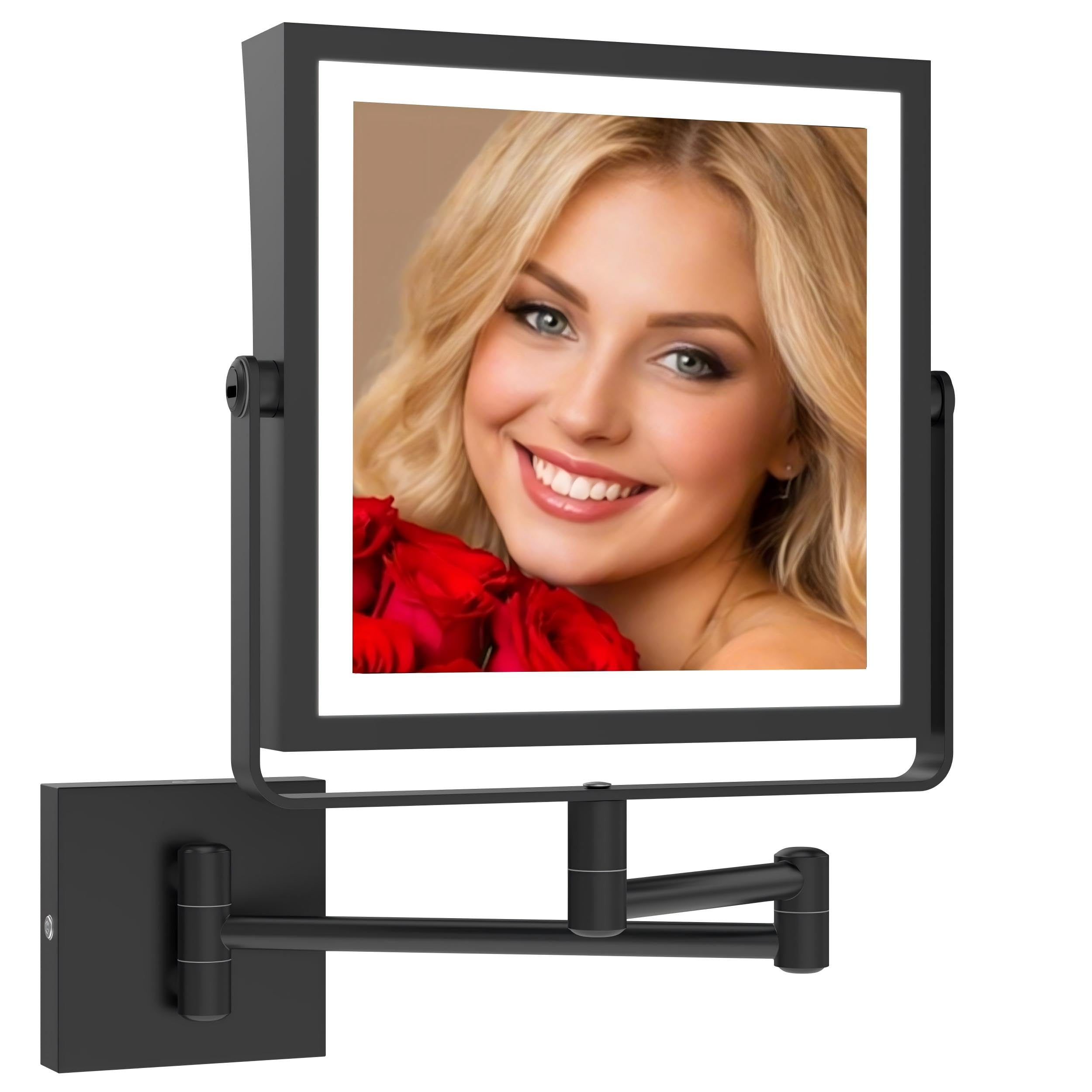 Ruacq Wall Mounted Makeup Mirror