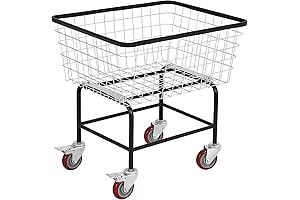 YITAHOME Rolling Laundry Basket: An Unwavering Metal Laundry Cart with Wheels for Enhanced Laundry Care