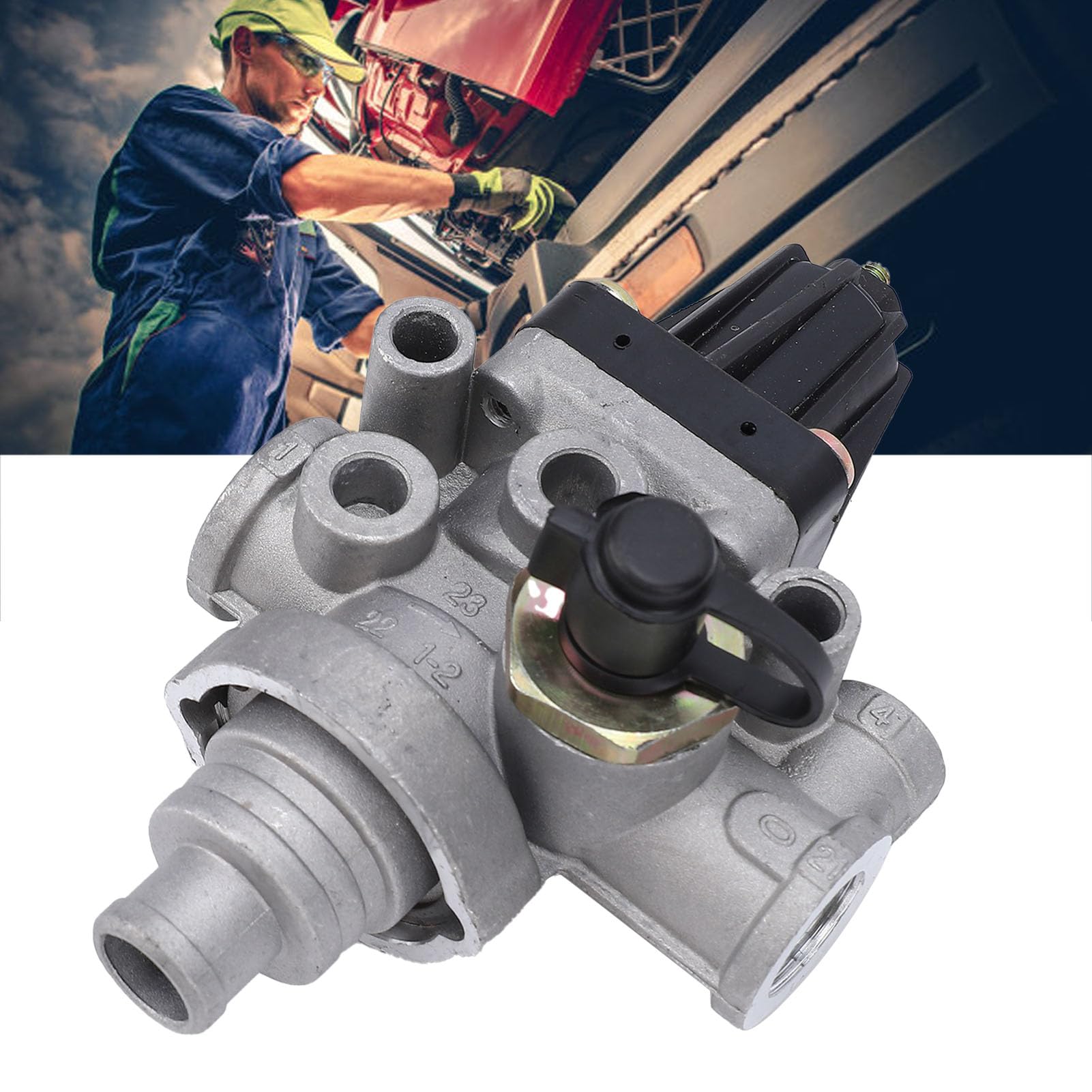 Sostituzione della Valvola di Regolazione della Pressione per il regime Frenante Aria Compressa Wabco, Struttura in Metallo Ad Alta Resistenza con compatibilità Universale