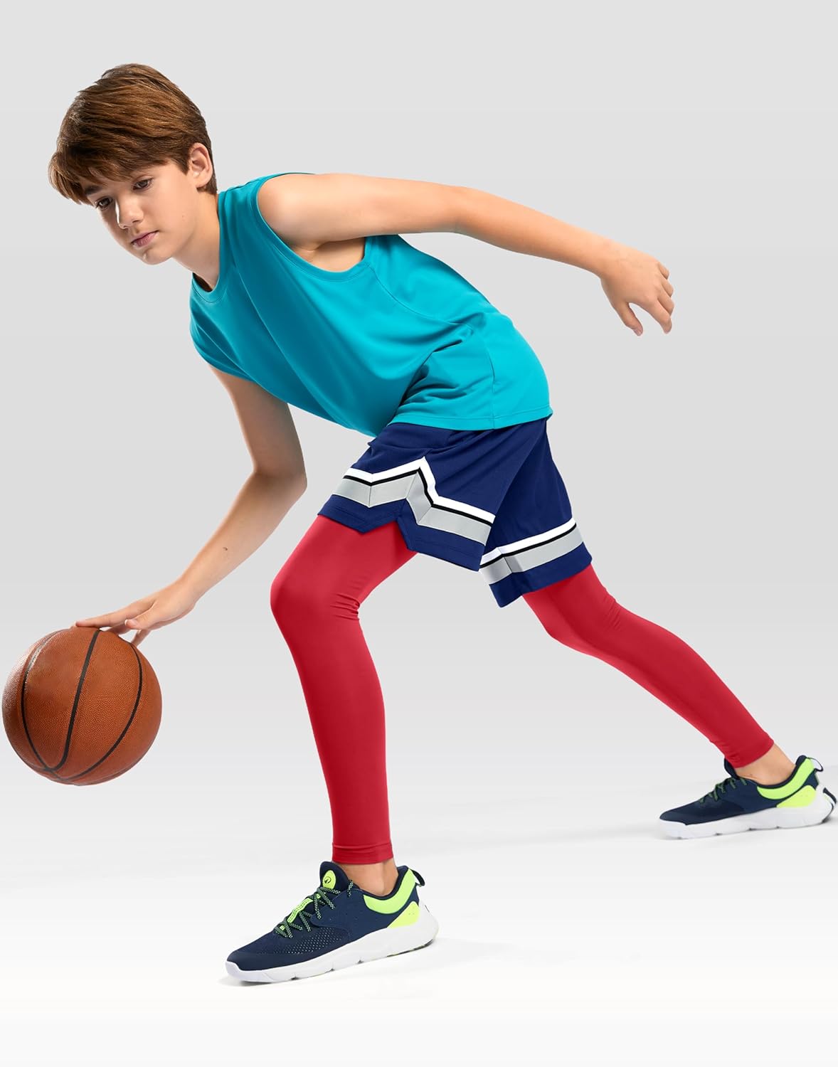 G Gradual Boys Compression Leggings Quick Dry Youth Basketball Football Pants Base Layer Sports Tights for Boys - Image 7