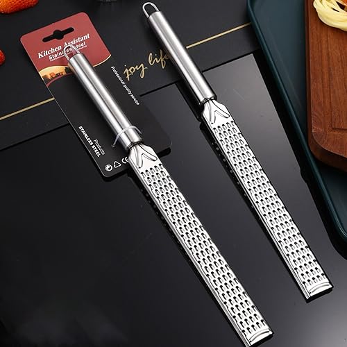 Miniatura 8 de Ralladores profesionales de queso para cocina de acero inoxidable de mano de metal limón Zester rallador con mango para queso ajo rallador