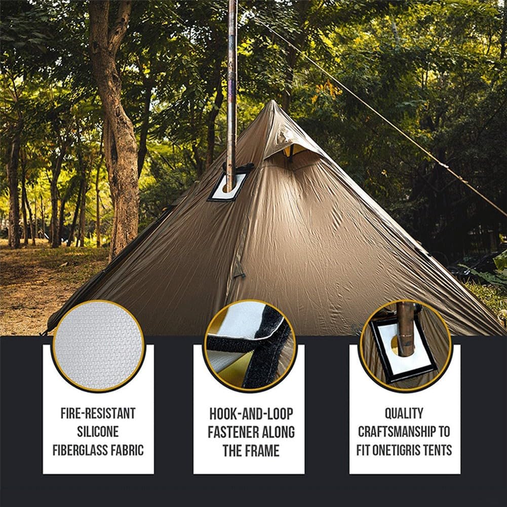 Zeltofen Jack, Zeltofen Abdeckung Isoliert Und Feuerfest Hot Tent Herd Top Kit Für Outdoor Camping Zelt Ofenrohr Schornstein Sonstiges