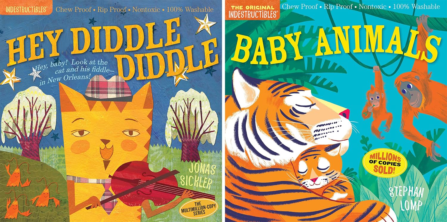 Indestructibles Series, 15 Books Collection Set, Chew Proof - Rip Proof - Nontoxic - 100% Washable (Book for Babies, Newborn Books, Safe to Chew)