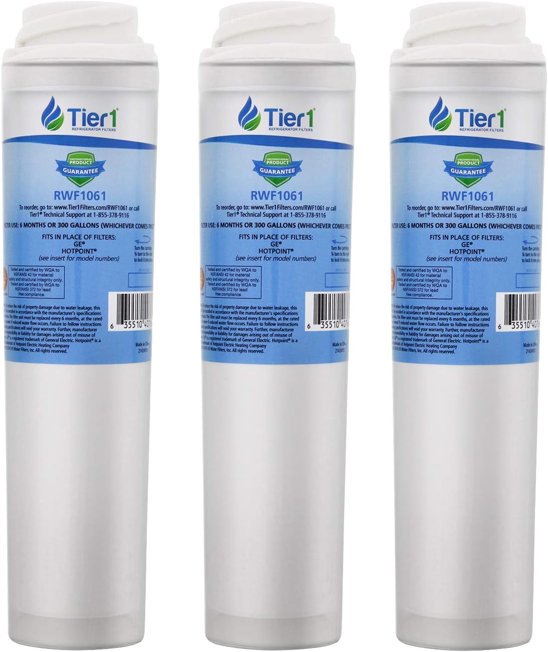 Tier1 GSWF Refrigerator Water Filter 3pk Replacement for