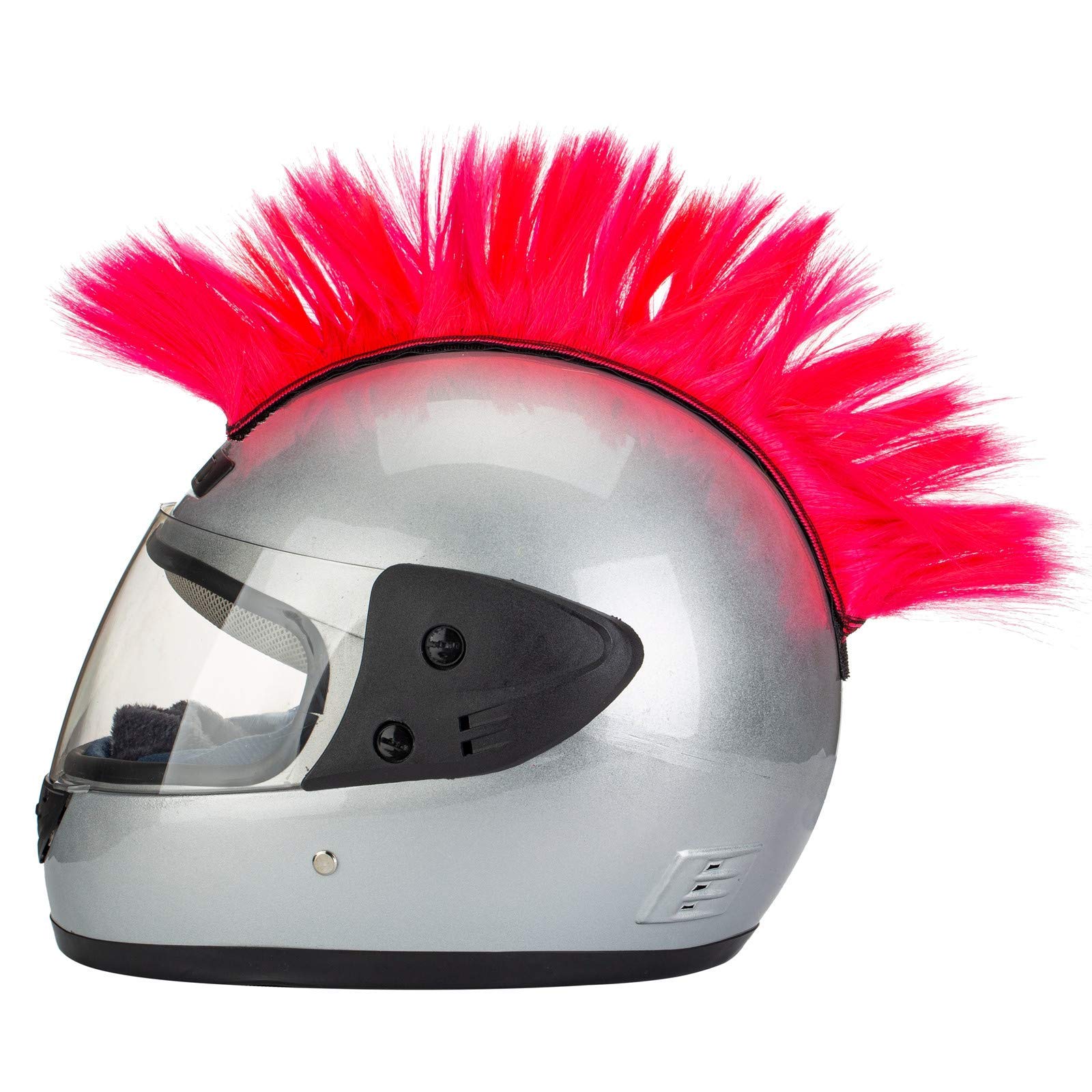 PAXLamb Helmet Mohawk Wig - Green Synthetic Hair Attachment For Motorcycle, Bike & Ski Helmets 5 thumbnail image