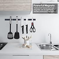 Vista 6 de LOVIMAG Rare Earth Bar Magnets, Waterproof Strong Neodymium Magnets with Epoxy Coating and Double- Sided Adhesive for Fridge, Scientific, Shower