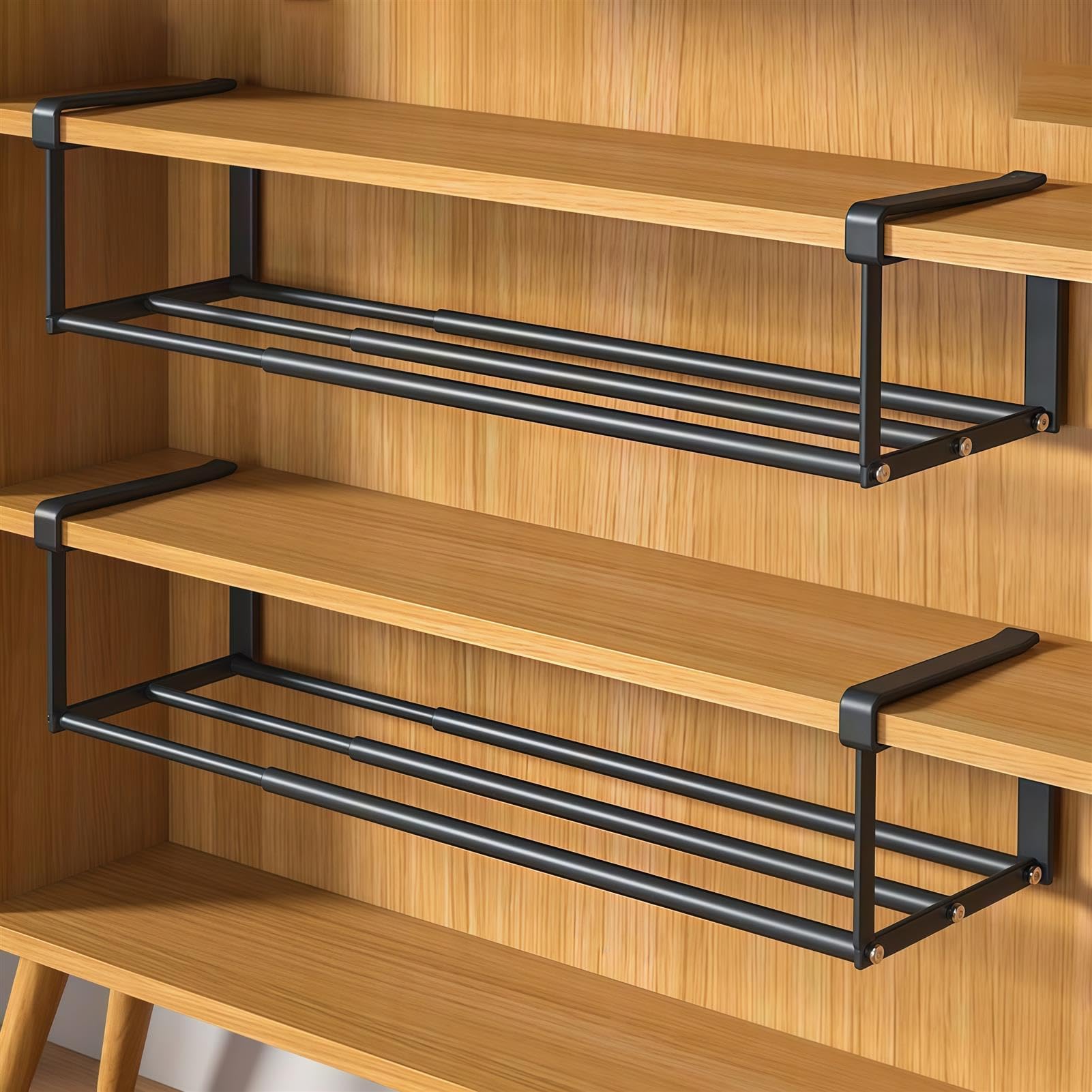 Étagère rétractable de placard pour un dressing et une cuisine rangés