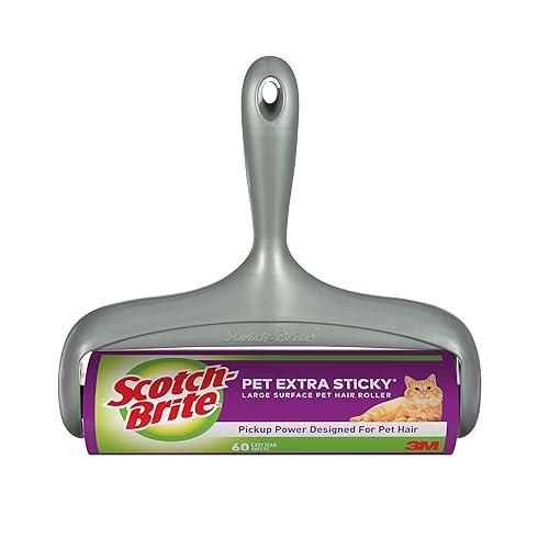 Miniatura 2 de Scotch-Brite Pet - Rodillo extra adhesivo para pelusas de superficie grande para pelo de mascotas, muebles y ropa, 1 rodillo, 60 hojas (paquete de 2)