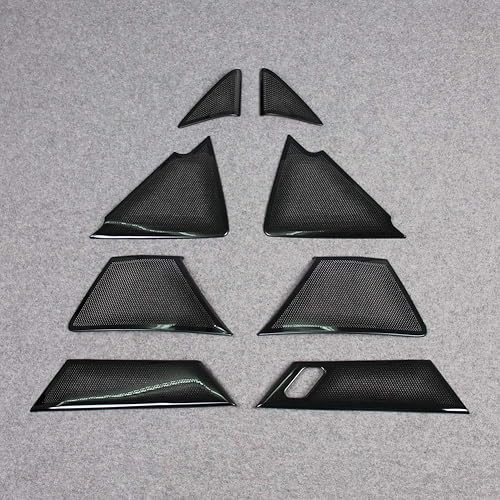 Miniatura 2 de Beautost Ajuste para Mazda CX-30 CX30 2020 2021 2022 2022 2023 2024 2025 puerta altavoz cubierta de panel de sonido (negro)