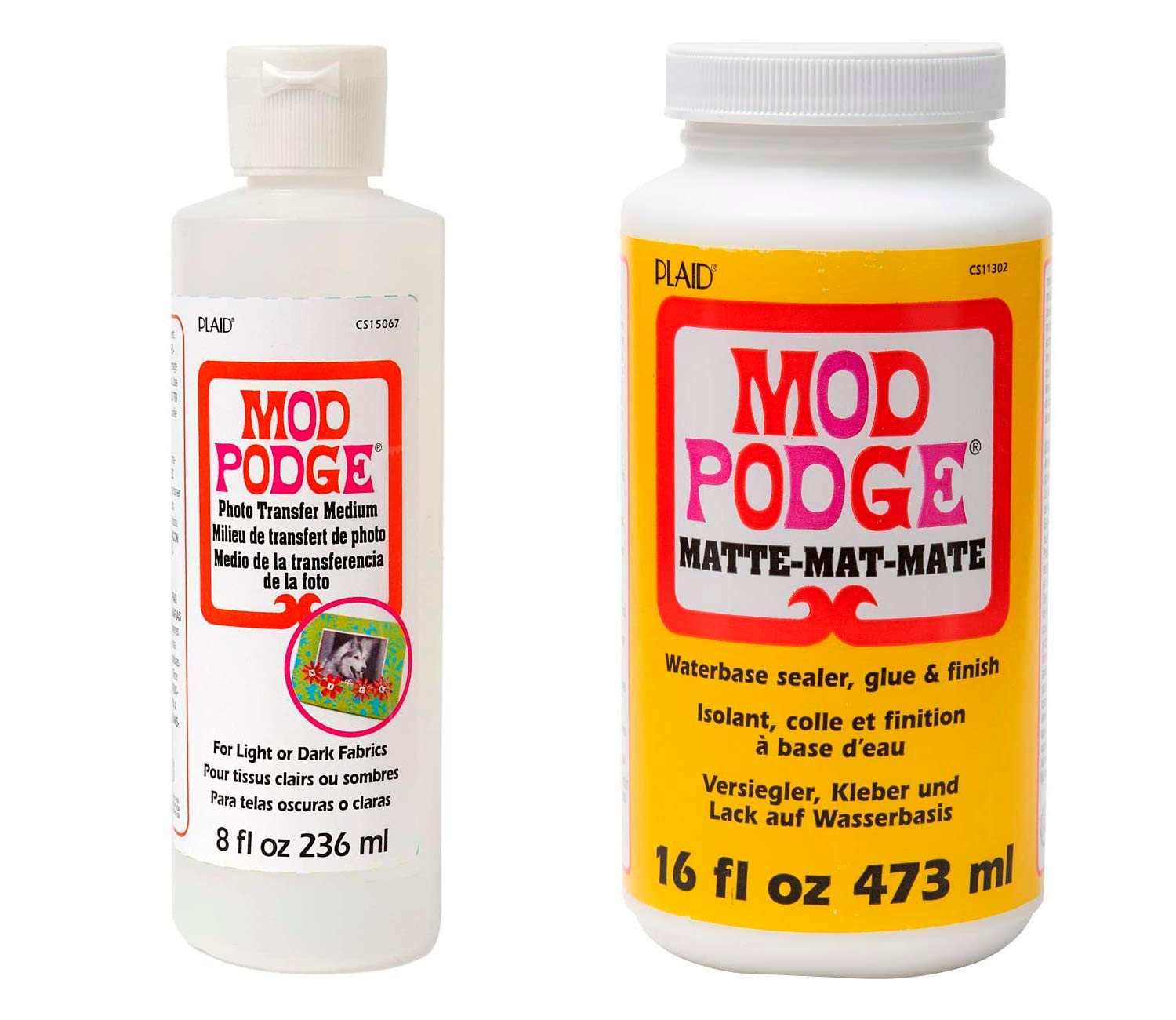 Transfer Photo Medium, 8-Ounces with Sealer Waterbase, Finish and Glue, 16 oz, Matte