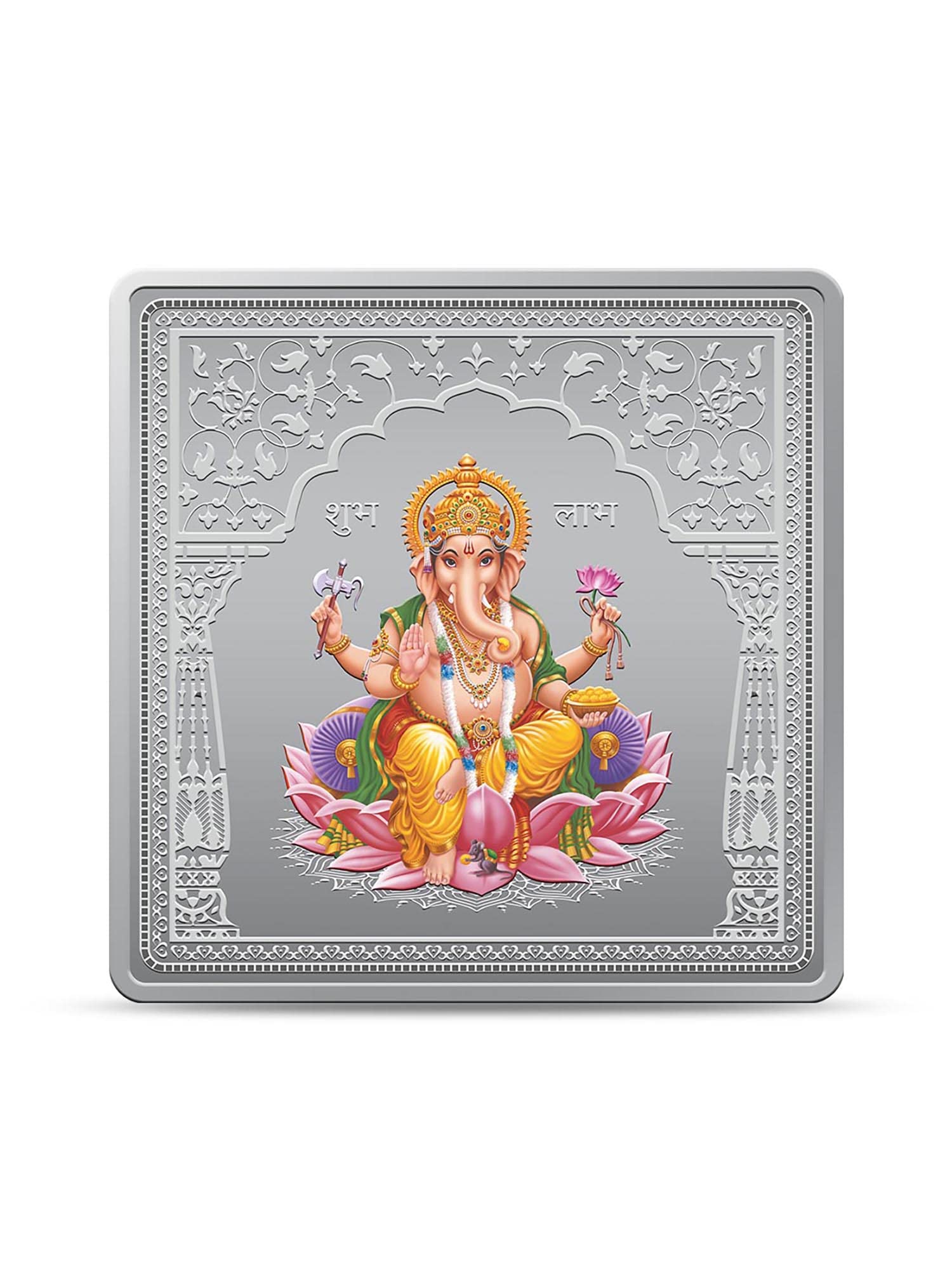 Kundan 50gm (999.9) Ganesha Silver Colour Bar Acrylic Edition (B0C43KZ3FF) Amazon Price History, Amazon Price Tracker