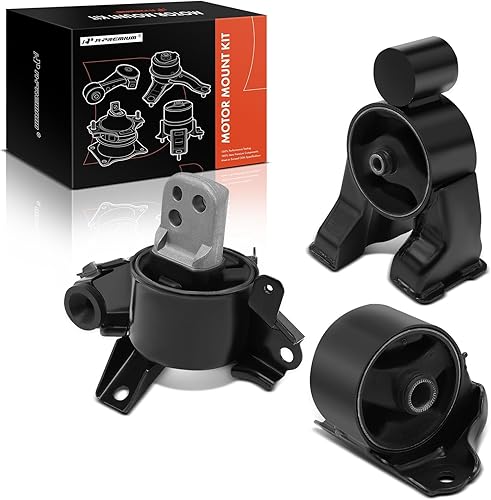 A-Premium Juego de montaje de motor y transmisión de 3 piezas transmisión automática Compatible con Kia Forte 2010-2013, Forte Koup 2010-2013,