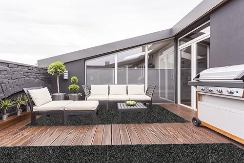 Miniatura 3 de KOECKRITZ Alfombra Alfombra 7'x12' Interior/Exterior Durablemente Suave - Humo