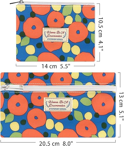 Miniatura 2 de Estuche para lápices de gran capacidad con capacidad para 60 lápices o 50 bolígrafos, estuche multifuncional suave y estético con organizador de