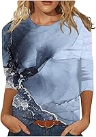 Vista 1 de Tops elegantes para mujer, estampado de moda para otoño e invierno, casual, cuello redondo, estampado de manga larga