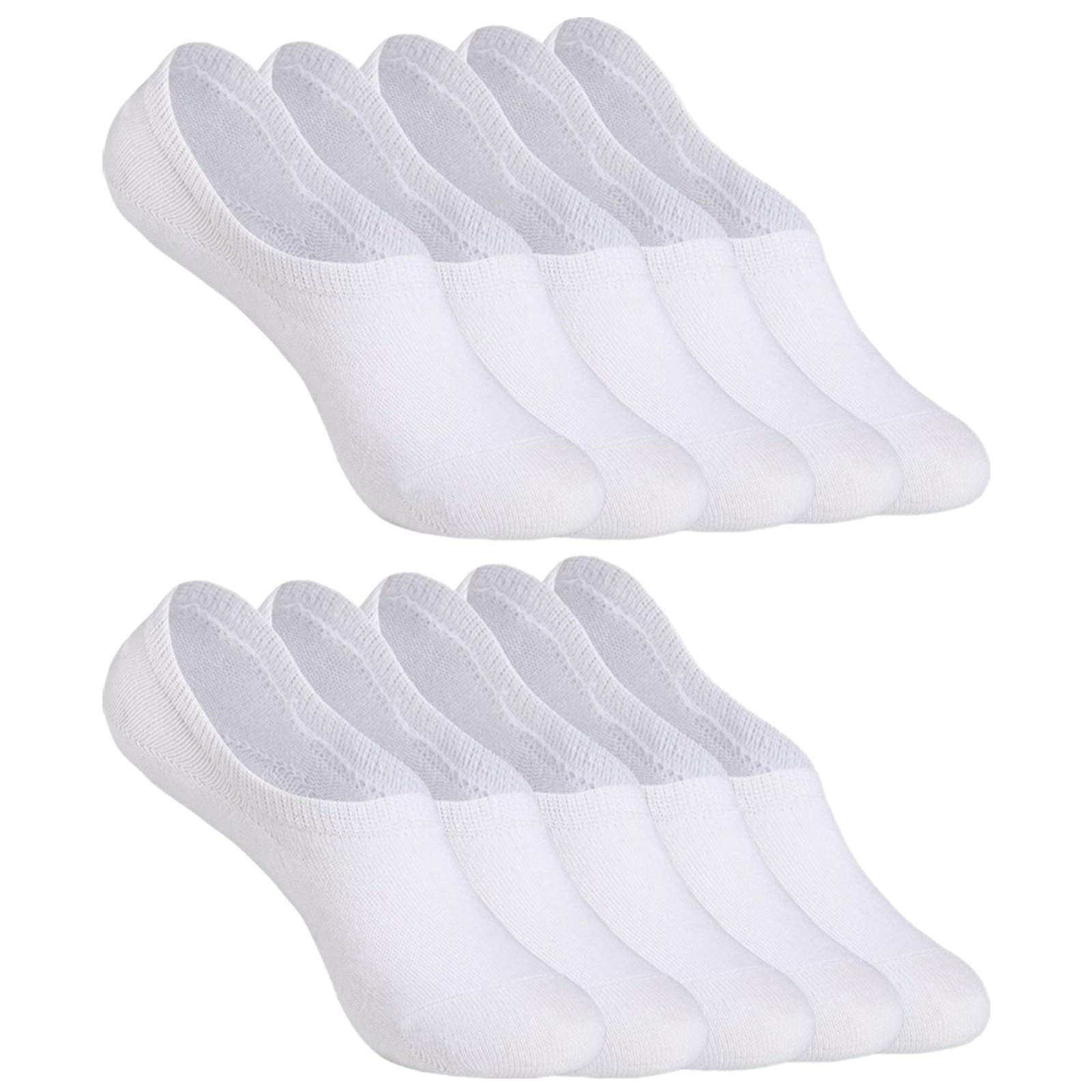 YOUCHAN Calzini Donna Uomo Fantasmini Calze 10 Paia Invisibili Sportive Antiscivolo Cotone con Taglio Basso
