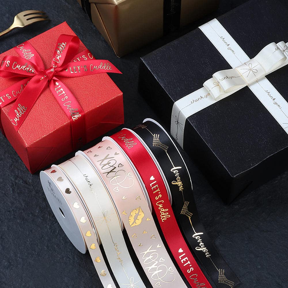 Ribbons For Gift Wrapping Ribbon For Fabric Satin Ribbons Wstążka Prezent Urodzinowy Prezent Pudełko Opakowania Wstążka Wstążka Ciasto Angielski Splot Żarty Cukru Pudełko Na Nadgarstek Dekoracji Wstąż