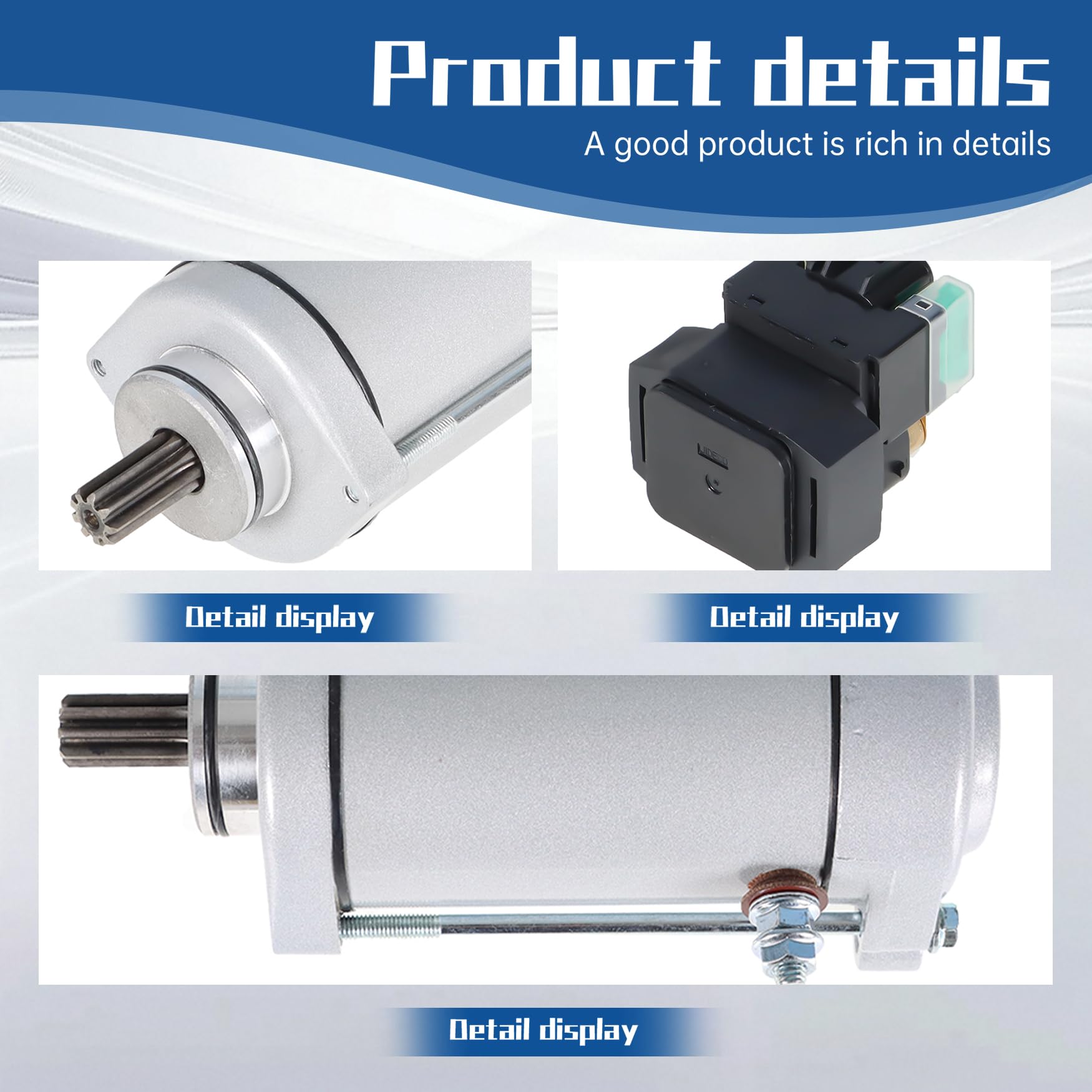 WFLNHB Repuesto de solenoide de arranque y relé para Suzuki VL1500 VL1500B Intruder 1500 1998-2004