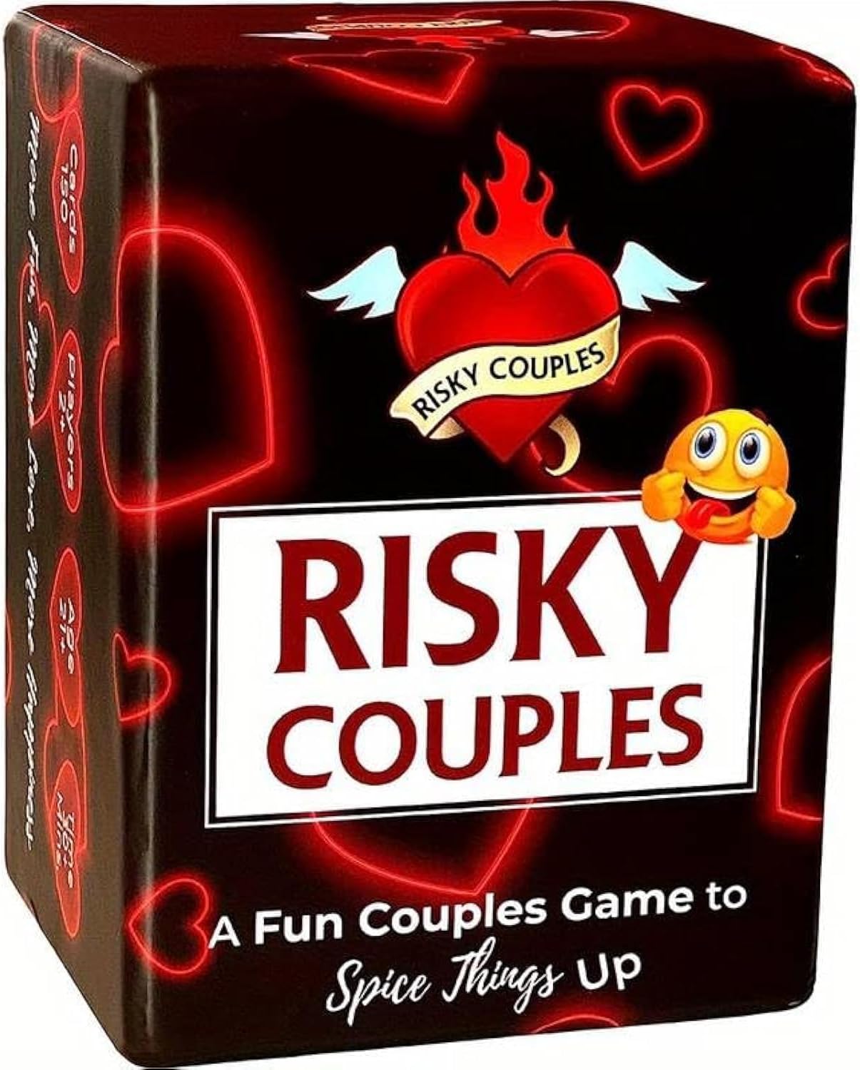 Risky Couples - Fun Date Night Card Game: 150 Exciting Dares & Questions for Partners. Perfect for Romantic Anniversaries, Valentine's Day, and Gifts for Couples
