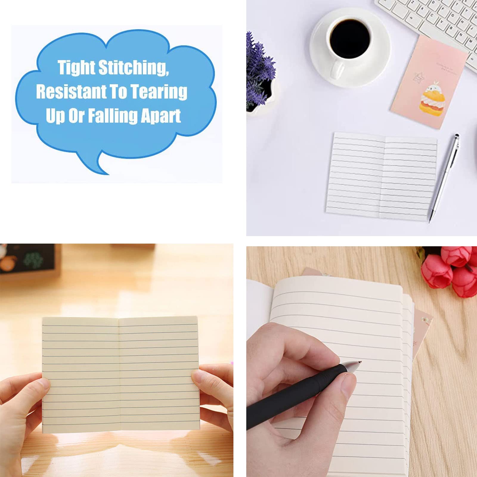 Mikqky 24 Pièces Mini Carnets Mignons Animés - Cahiers De Poche Portables Pour Notes, Idées Et Rappels Quotidiens