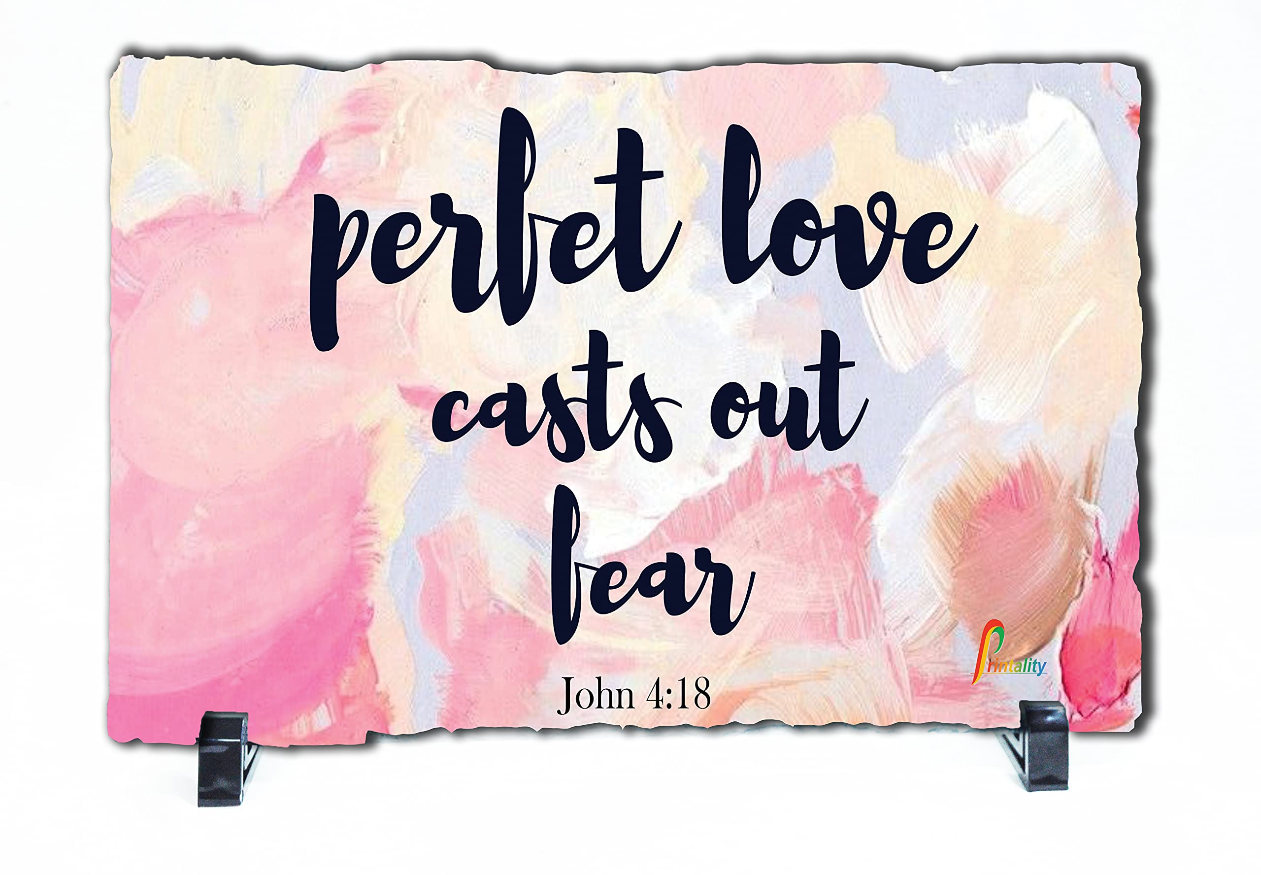 Perfect Love Bible Verse Table Rock Tile ||