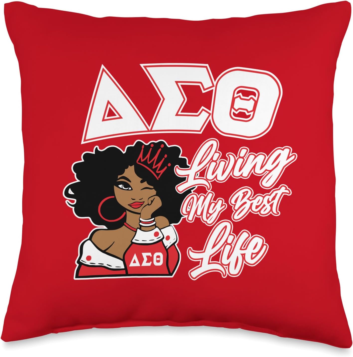 Delta Sigma Theta Sorority Paraphernalia, Delta 1913 HBCU Throw Pillow