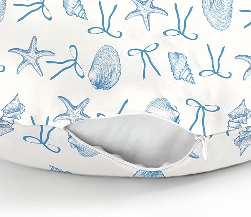 Miniatura 8 de Fundas de almohada de lactancia para niños y niñas, conchas marinas, conchas marinas, playa, guardería, almohada para lactancia materna, almohadas
