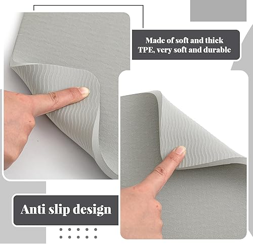 Miniatura 72 de 3 tapetes silenciadores para máquina de coser, tapete para máquina de coser, almohadilla de goma antideslizante que se mantiene en su lugar para Rosa