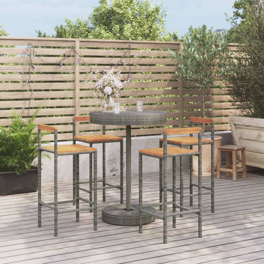 Ensemble de bar de jardin en polyrotin pour vos apéritifs conviviaux en terrasse