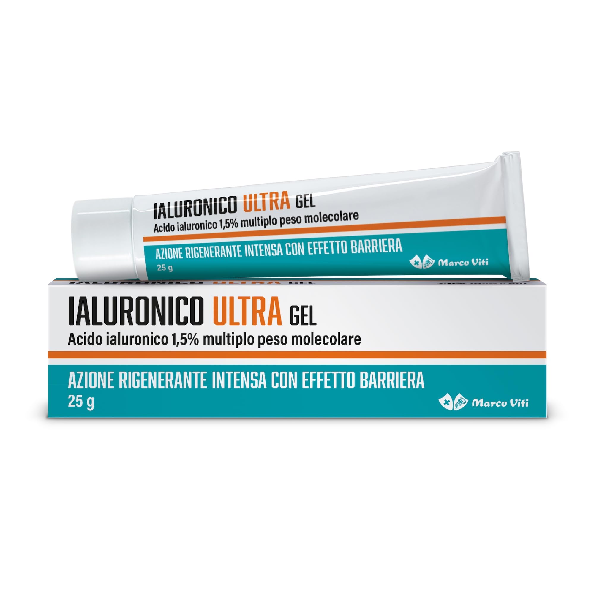 Marco Viti - Ialuronico Ultra Gel, 25 g, Acido Ialuronico 1,​5%, Idratazione Profonda e Protezione, Azione Rigenerante Intensa, Effetto Barriera Contro Agenti Esterni, Texture Leggera