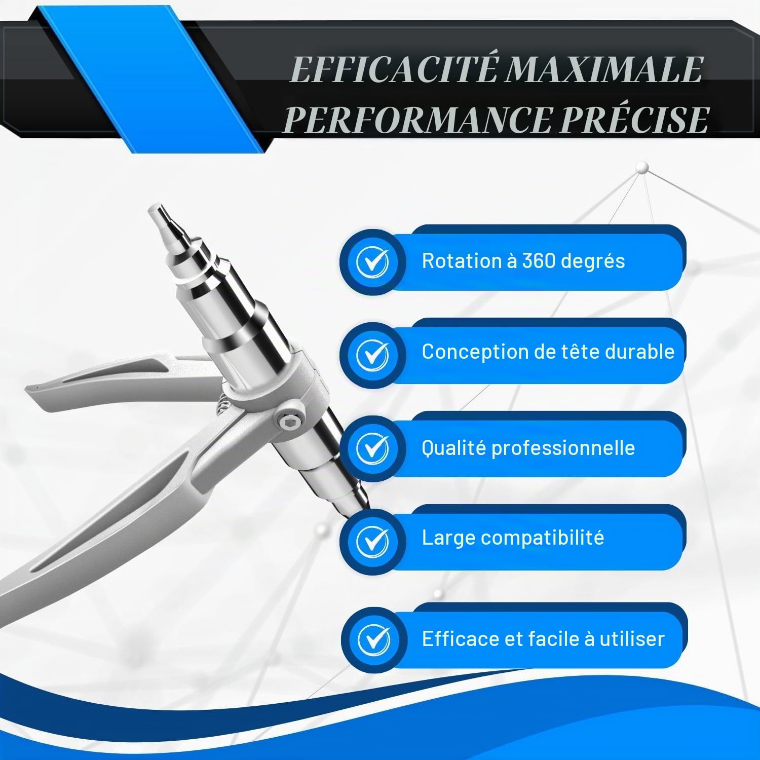 Flexzion Extenseur de tuyau en cuivre manuel, outil d'expansion manuel universel en alliage d'aluminium pour installer la maintenance de réparation 1/4 "5/16" 3/8 "1/2" 5/8 "3/4" 7/8 "