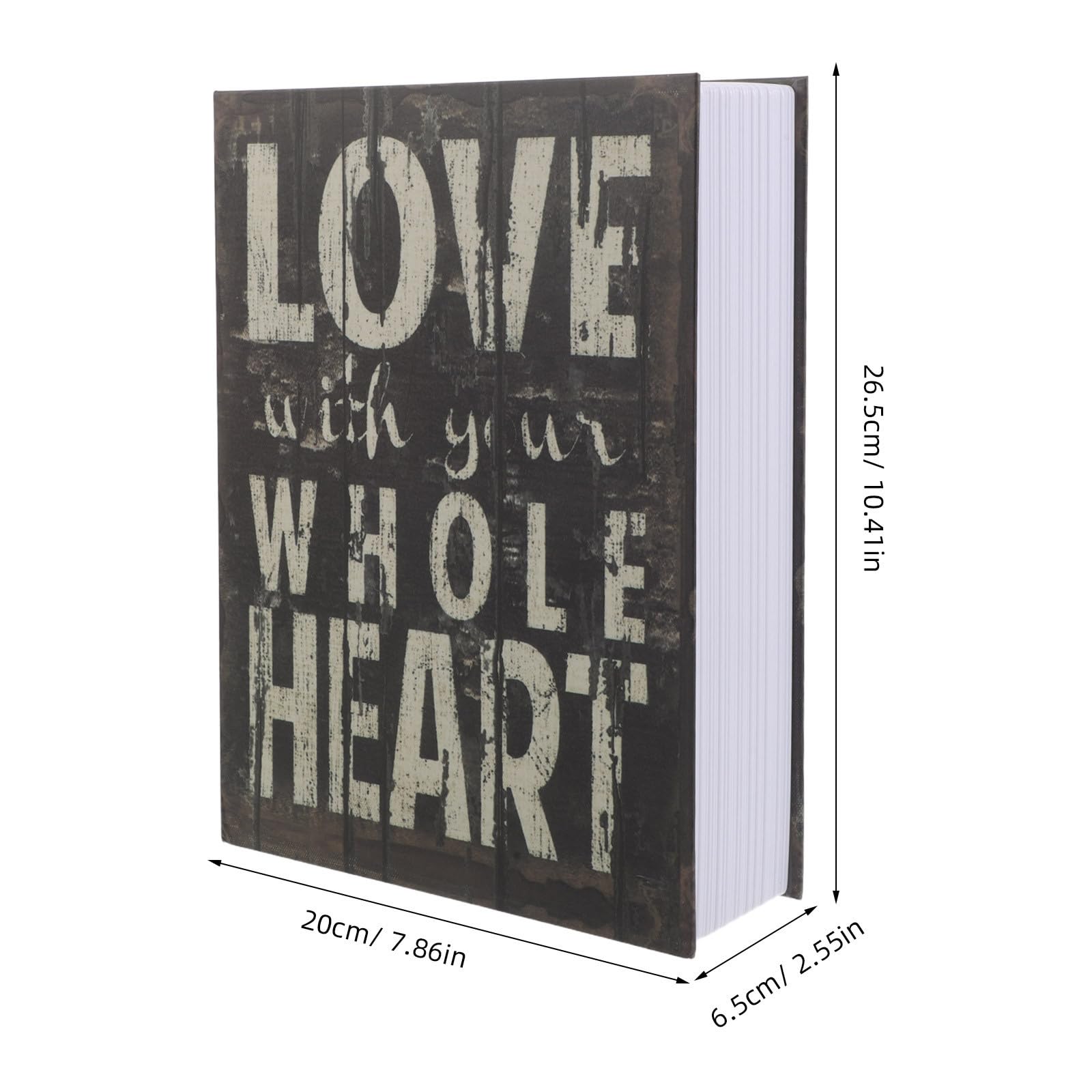 Hemobllo Cassaforte Libro Decorativa con Serratura a Combinazione, Portatile e Nascosta, in Materiale Abs, per Ufficio e Viaggio