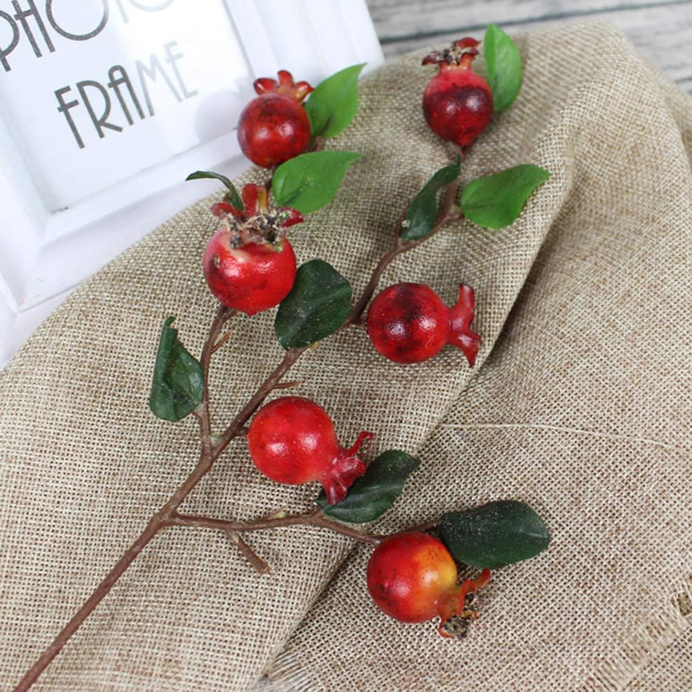SUPVOX Artificial Rosehip Berries: Artificial Red Berry Stems - Image 4