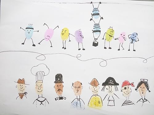 Miniatura 5 de Akak Store Craft - Sellos de tinta para manualidades, 20 unidades, colores surtidos, almohadilla de tinta de dedo arco iris, sello de impresión de