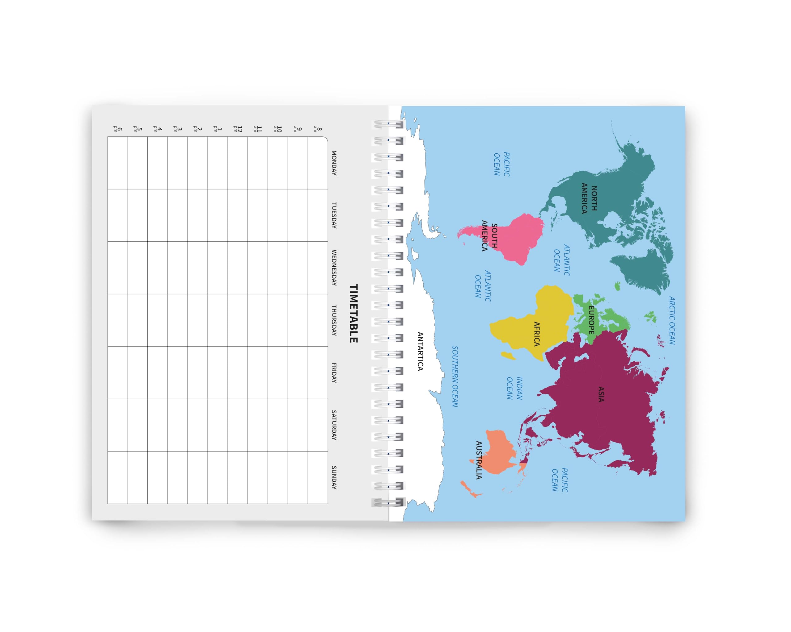 Homework & Study Planner A5 size with 106 pages of thick 90gsm paper ...