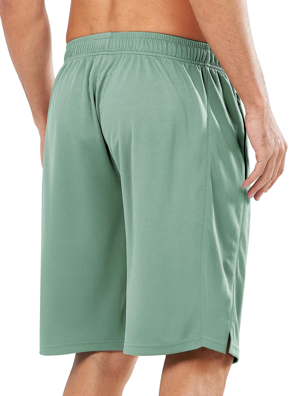 NORTHYARD Herren-Shorts, 25,4 cm, für Basketball, Workout, Fitnessstudio, leicht, schnell trocknend, mit Netz- und Reißverschlusstaschen