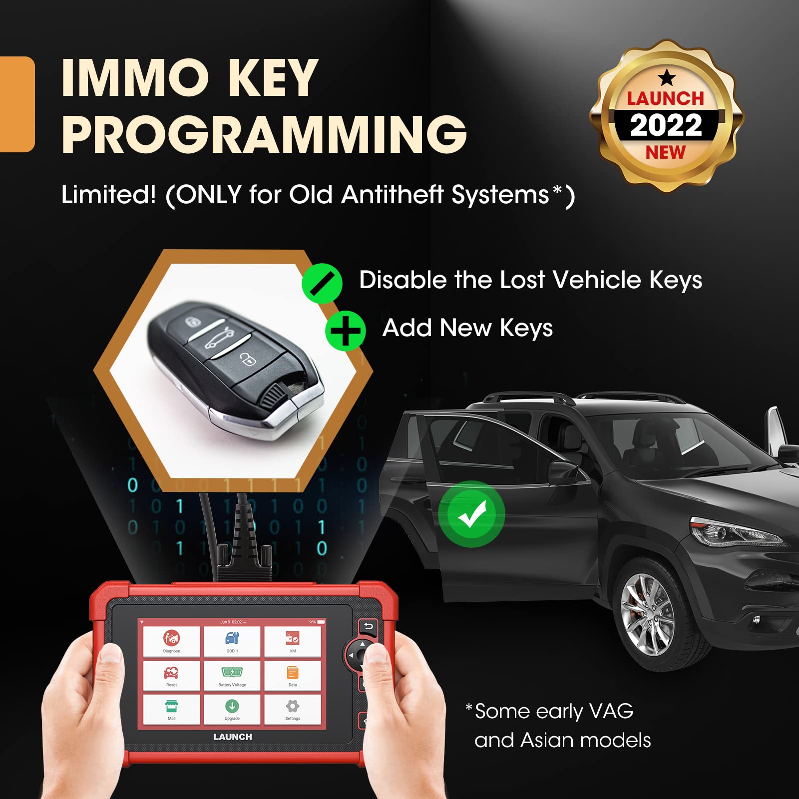 LAUNCH CRP919X Pro Level obd2 Diagnosegerat Auto für ALLE Systeme 31+ Service Reset Öl-Service EPB DPF Regeneration, IMMO Service, kfz Tester für Aktiver Test, ECU-Kodierung, CANFD, 2 Jahre Update
