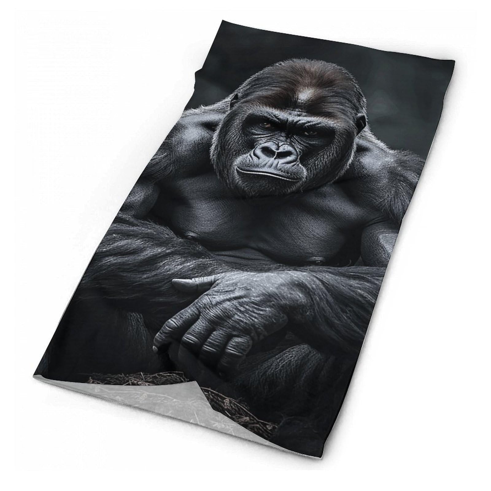 HJKBCV Winter Neck Warmer Gaiter Gorilla on The Ground Personalized Headwear Reusable Windproof Face Mask Cover Cold Weather Scarf for Men Women, Style, One size