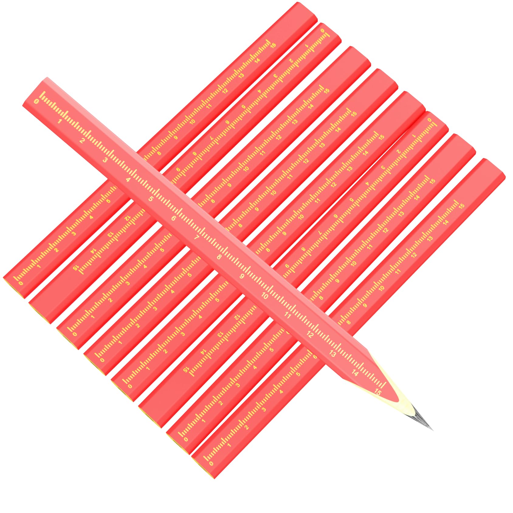 KR. LIF 8 PCS Carpenter Pencils Construction Pencil, Carpenter Marking Pencil for Woodworking Concrete Scriber Marking Tool — Amazon image 7