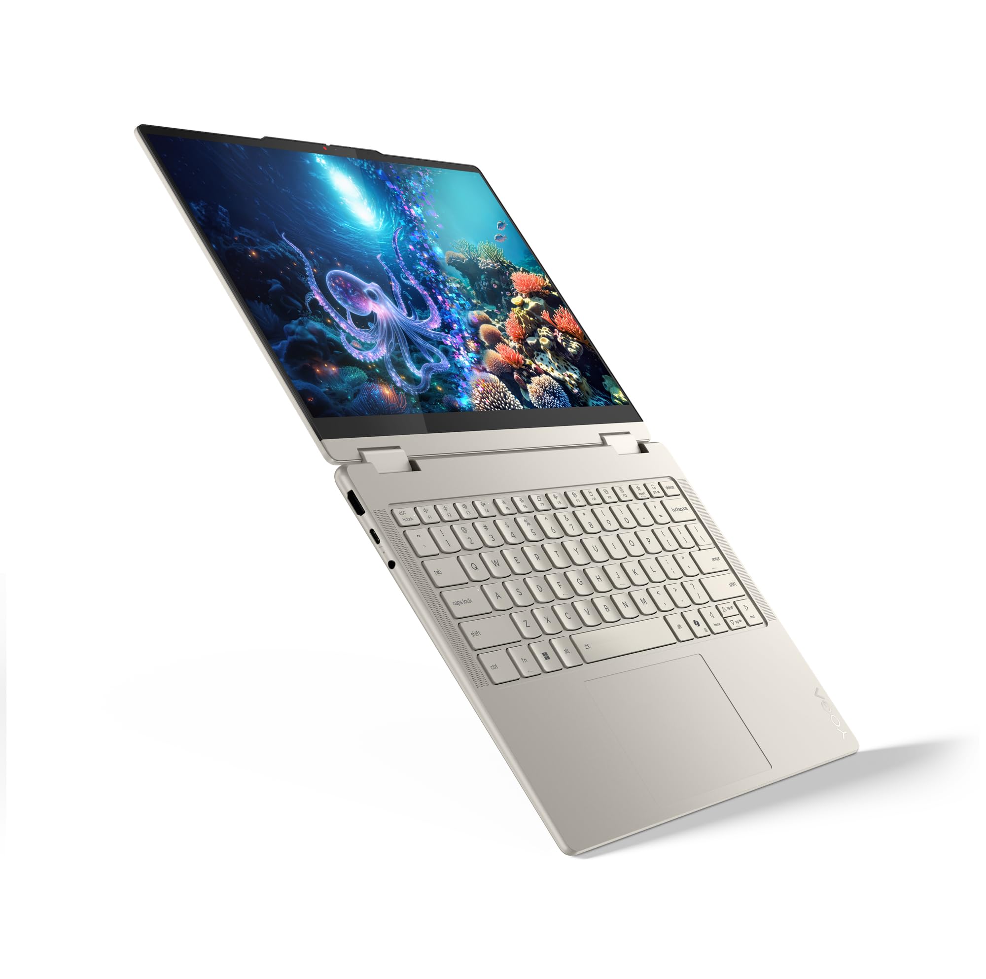 Lenovo Yoga 7 2-in-1 Gen 10 – Ordenador Portátil IA Convertible Táctil 14" OLED (Intel Core Ultra 5 226V, 16 GB RAM, 1 TB SSD, Wi-Fi 7, Win 11 Home, Copilot+ PC) Teclado QWERTY Español - Seashell
