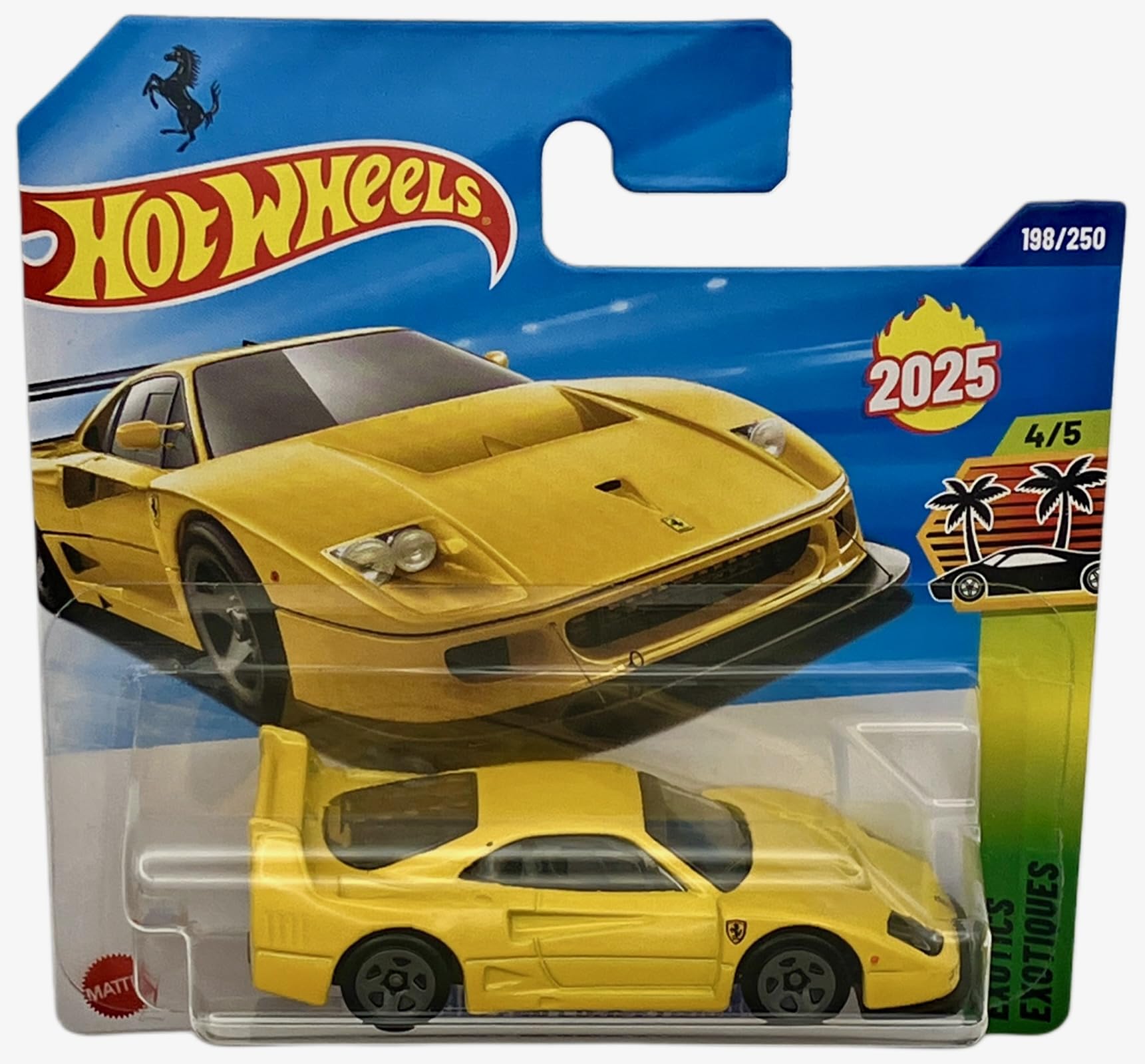 Hot Wheels Ferrari F40 Competizione - Sarı (1/64) 2025 Üretim