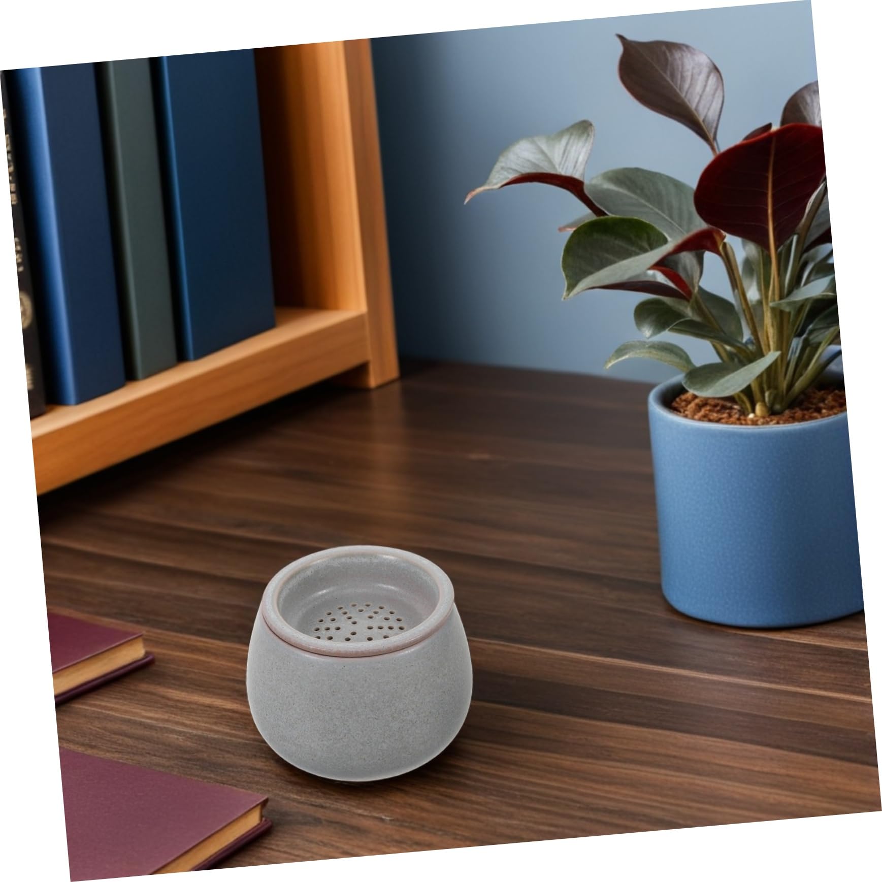 iplusmile Ceramiczny Zbiornik Do Filiżanek Do Herbaty z Filtrem i Pokrywą Pojemny Zbiornik Odpady Herbaciane Eleganckich Ceremonii Herbacianych Praktyczne Akcesorium Naczyń Herbaty
