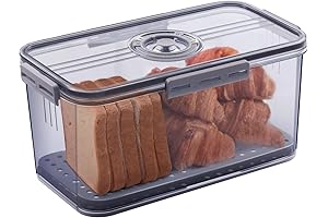 Time Recorder Bread Box Bread Boxes for Kitchen Counter