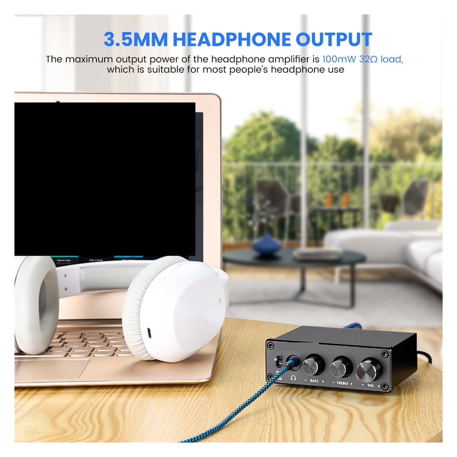 Decoder HiFi USB Amplificatore for cuffie Uscita ottica coassiale stereo Per l'home cinema