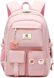 Hidds 15.6 Inch Laptop Backpack for Teens and Women - Waterproof Casual Daypack with Multiple Compartments