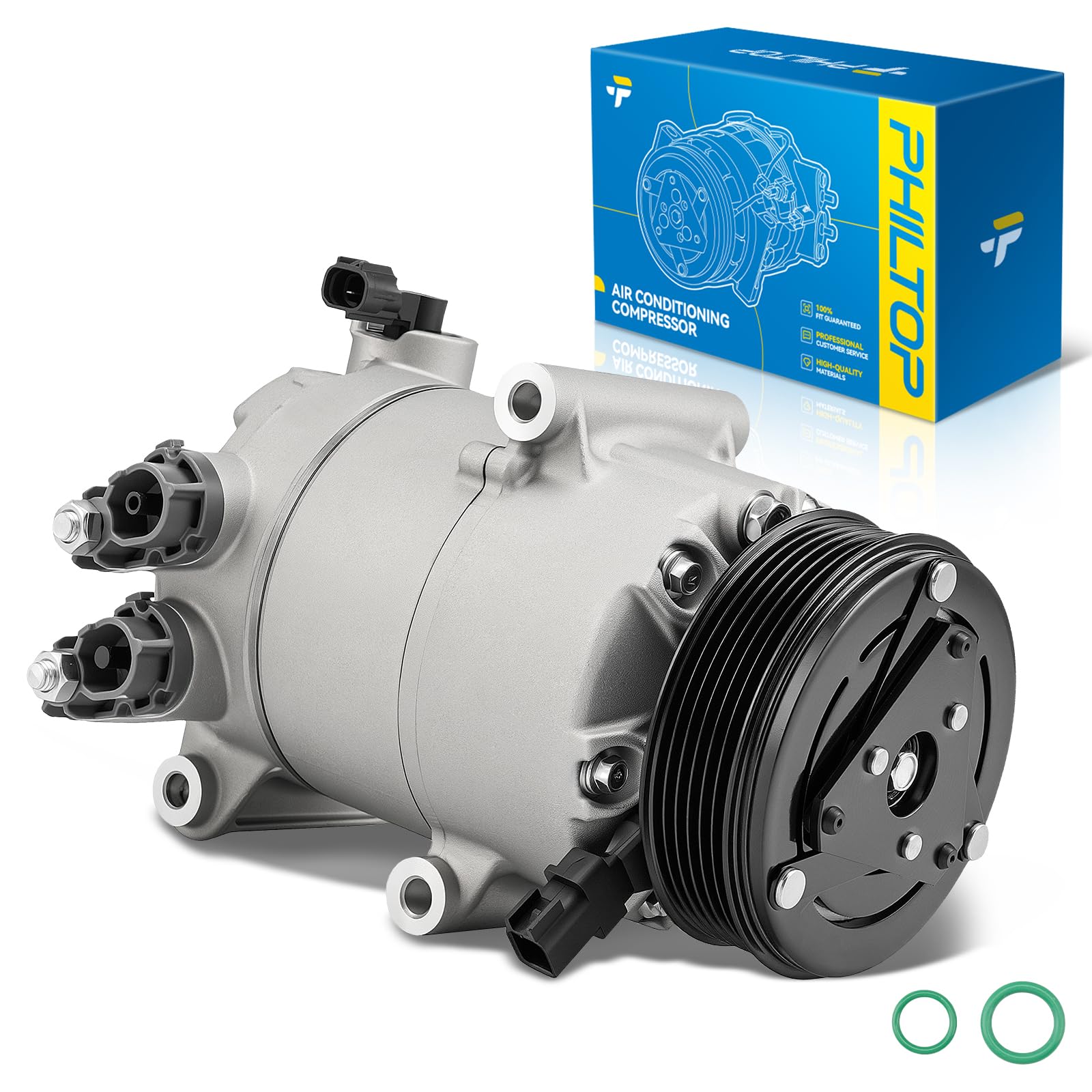 PHILTOP NEW AC Compressor w/Clutch for Escape 2013-2017 1.5/1.6L