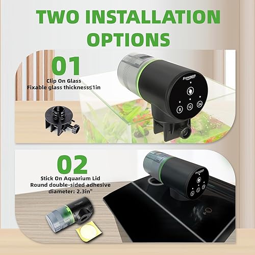 Miniatura 23 de FREESEA Alimentador automático de peces para acuario: dispensador automático de alimentos para peces con temporizador para tanques pequeños Betta