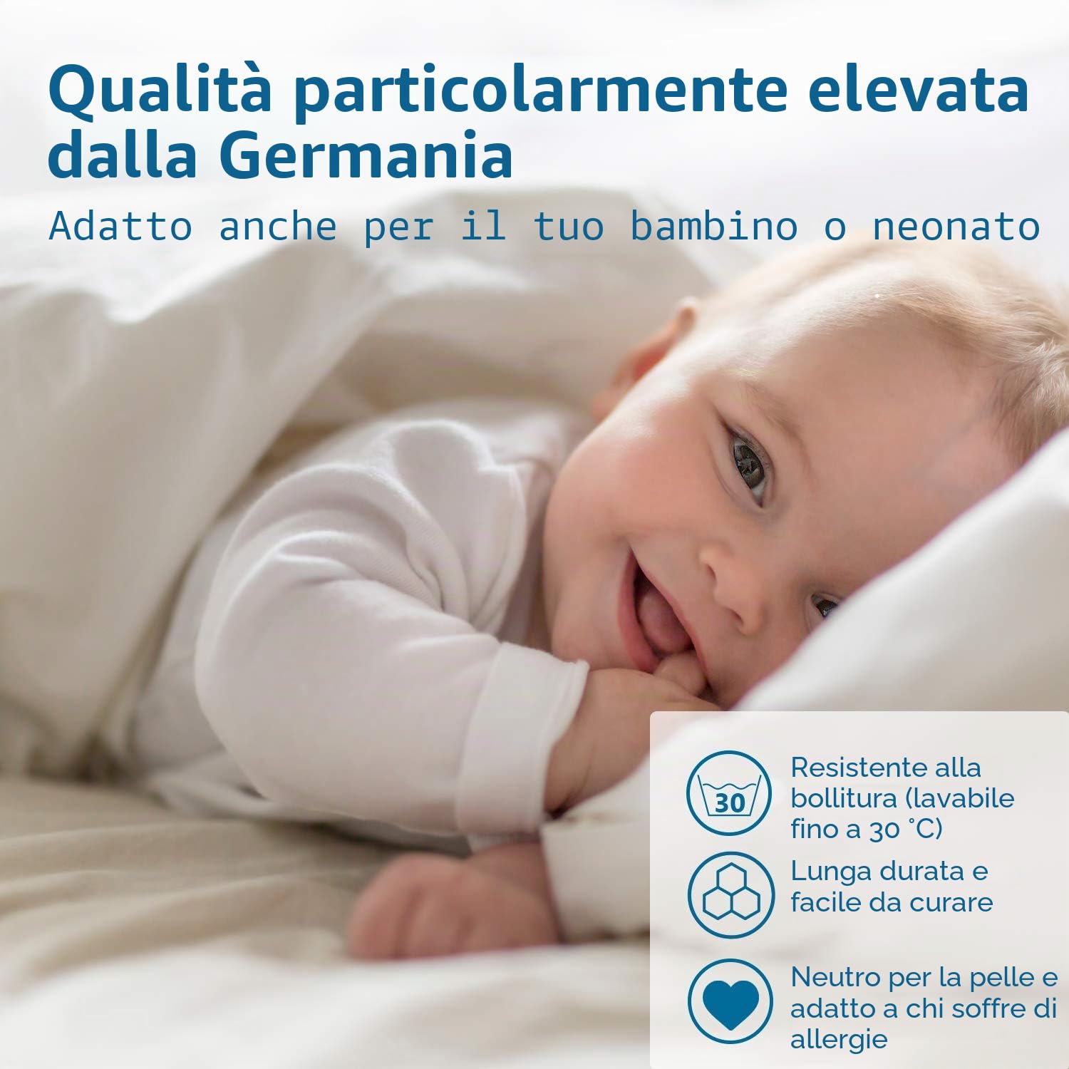 PROCAVE Unisci-materassi per Letto Matrimoniale, con Rivestimento Protettivo, 25 x 200 cm