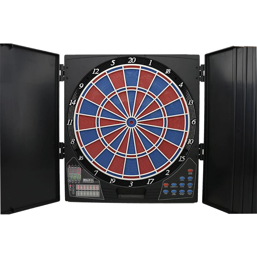 BULL'S 67981 Lightning Russ Bray Sound Elektronik Dartboard, Andere, Mehrfarbig, 45 cm x 41 cm